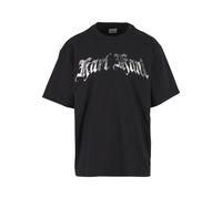T-Shirt KARL KANI "Karl Kani KK Old English Chrome Tee", Jungen, Gr. XS, schwarz, 100% Baumwolle, bedruckt, loose fit, Rundhals, Shirts T-Shirt (54868322-XS) schwarz