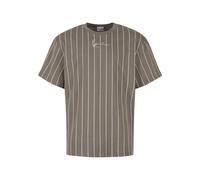 Karl Kani KK Small Signature Essential Pinstripe Tee Brown, XL