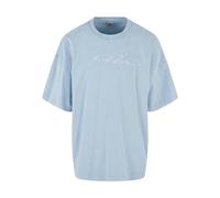T-Shirt KARL KANI "Karl Kani KM242-048-3 Autograph Washed Boxy Tee", Damen, Gr. M, lightblau, 100% Baumwolle, bedruckt, oversize, Rundhals, Shirts T-Shirt (29961965-M) lightblau