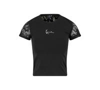 T-Shirt KARL KANI "Karl Kani KW251-024-1 Signature Back Lace Short Tee", Damen, Gr. S, schwarz, 95% Baumwolle, 5% Elasthan, bedruckt, normal, Rundhals, Shirts T-Shirt (73707259-S) schwarz
