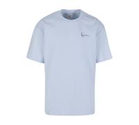 T-Shirt KARL KANI "Karl Kani Signature Oversized T-Shirt", Herren, Gr. XS, blau (lightblau), 100% Baumwolle, bedruckt, oversize, Rundhals, Shirts T-Shirt (15195857-XS) lightblau