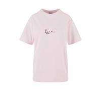 T-Shirt KARL KANI "Karl Kani Signature Print Os T-Shirt", Damen, Gr. XS, rosa (pink, dunkelrot), 100% Baumwolle, bedruckt, normal, Rundhals, Shirts T-Shirt (83646102-XS) pink, dunkelrot
