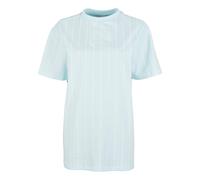 T-Shirt KARL KANI "Karl Kani Small Signature Essential Pinstripe OS Tee", Damen, Gr. M, blau, 100% Baumwolle, gestreift, normal, Rundhals, Shirts T-Shirt (40967732-M) blau