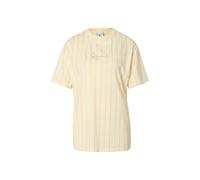 T-Shirt KARL KANI "Karl Kani Small Signature Essential Pinstripe OS Tee", Damen, Gr. XS, gelb (sanftes weiß, rose), 100% Baumwolle, gestreift, normal, Rundhals, Shirts T-Shirt (67794762-XS) sanftes we