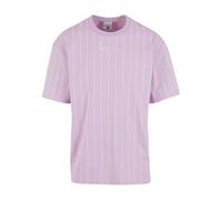 T-Shirt KARL KANI "Karl Kani Small Signature Essential Pinstripe Tee", Damen, Gr. S, violet, 100% Baumwolle, bedruckt, oversize, Rundhals, Shirts T-Shirt (78416722-S) violet