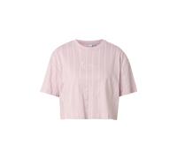 T-Shirt KARL KANI "Karl Kani Small Signature Pinstripe Crop Tee", Damen, Gr. XS, rosa (pink), 100% Baumwolle, bedruckt, loose fit, Rundhals, Shirts T-Shirt (82567845-XS) pink