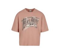T-Shirt KARL KANI "Karl Kani Sport Gradient Boxy T-Shirt", Herren, Gr. S, rosa (rose), 100% Baumwolle, bedruckt, oversize, Rundhals, Shirts T-Shirt (41126941-S) rose