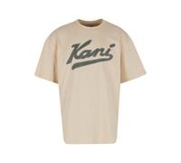 T-Shirt KARL KANI "Karl Kani Varsity Palm Print T-Shirt", Damen, Gr. S, beige, 100% Baumwolle, bedruckt, normal, Rundhals, Shirts T-Shirt (13538234-S)