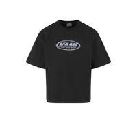 T-Shirt KARL KANI "Karl Kani Woven Signature Chrome LOGo Crop Tee", Herren, Gr. XS, schwarz, 100% Baumwolle, bedruckt, normal, Rundhals, Shirts T-Shirt (59143627-XS) schwarz