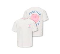 KIDS ONLY - KOGROSITA LIFE S/S LOOSE PRINT TOP JRS Cloud Dancer - Gr. - 146/152