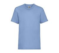 T-Shirt Kids Valueweight T - T-Shirt für Kinder kurzärmlig 100% Baumwolle - 1 T-Shirt MOD. FRU 61-033-0, Sky Blue, 140 cm