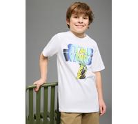 T-Shirt KIDSWORLD "STAR WARS: YODA - Disney Shirt", Jungen, Gr. 92/98, weiß, Single Jersey, Obermaterial: 100% Baumwolle, bedruckt, Basic normal, Rundhals, Shirts T-Shirt, YODA Shirt, modischer Stil,