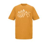 T-Shirt KILLTEC "KOS 106 MN TSHRT", Herren, Gr. XXL, gelb, Oberstoff: 92% Polyester, 8% Elasthan, sportlich, Shirts, Superleichtes, schnelltrocknendes Herren T-Shirt mit Berg-Print (91183825-XXL) gelb