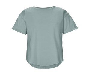T-Shirt KILLTEC "KOS 174 WMN TSHRT", Damen, Gr. 44, graugrün, Obermaterial: 88% Polyester, 12% Elasthan, Rundhals, Shirts T-Shirt, Leichtes, atmungsaktives Damen T-Shirt im Boxy-Schnitt (42676251-44)