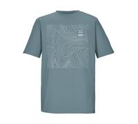 T-Shirt KILLTEC "KOS 187 MN TSHRT", Herren, Gr. M, blau (stahlblau), Obermaterial: 94% Polyester, 6% Elasthan, Rundhals, Shirts T-Shirt, Leichtes, atmungsaktives Herren T-Shirt mit Stretch und Print (
