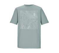 T-Shirt KILLTEC "KOS 187 MN TSHRT", Herren, Gr. XL, grün (graugrün), Obermaterial: 94% Polyester, 6% Elasthan, Rundhals, Shirts T-Shirt, Leichtes, atmungsaktives Herren T-Shirt mit Stretch und Print (