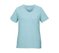 T-Shirt KILLTEC "KOS 29 WMN TSHRT", Damen, Gr. 44, ocean, Obermaterial: 61% Polyester, 30% Polyamid, 9% Elasthan, Shirts T-Shirt, Atmungsaktiv, schnelltrocknend, Melange-Optik, Stretchkomfort (3394715