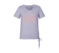 T-Shirt KILLTEC "KOS 497 WMN TSHRT", Damen, Gr. 46, lila (helllila), Obermaterial: 88% Polyester, 12% Elasthan, V-Ausschnitt, Shirts T-Shirt, Weiches, strapazierfähiges Funktionsshirt mit Kordelzug (6