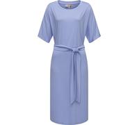 Shirtkleid RAGWEAR "Pallerma", Damen, Gr. XL (42), Normalgrößen, blau, Material: 70% Modal, 30% Polyester, Basic, figurbetont knielang, Rundhals, Ärmel ohne Ärmelschlitz normaler Saum, Kleider Shirtkl