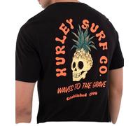 Black Hurley Printing Press Berjim Short Sleeve T-shirt Schwarz S Mann
