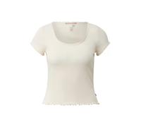 Rippshirt mit Spitzenkante L beige 2181277.2000.L