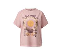 Gewaschenes Print-Shirt mit überschnittener Schulter L pink|mehrfarbig 2181326.45D1.L