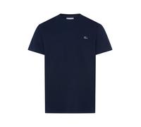 T-Shirt LACOSTE, Jungen, Gr. 4, marine, Jersey, Obermaterial: 65% Baumwolle, 35% Polyester, unifarben, regular fit normal, Rundhals, abgesteppte Kante, Shirts T-Shirt, Rundhalsausschnitt, Regular Fit,