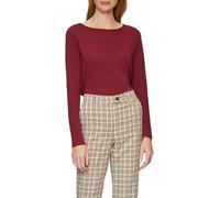 Langarmshirt mit Flammgarnstruktur und Raglanärmeln 46 rot 2158615.3874.46