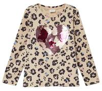 Loose-Fit-Longsleeve mit All-over-Print und Wendepailletten 104/110 beige|mehrfarbig 2169452.80A2.104_110