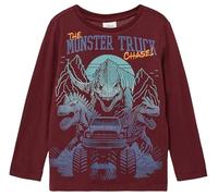 Longsleeve mit großem Dino-Print und Stickerei-Details 104/110 rot 2170051.3900.104_110