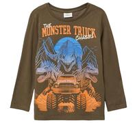 Longsleeve mit großem Dino-Print und Stickerei-Details 128/134 braun 2170051.8917.128_134