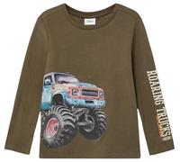 Longsleeve mit großem Silikon-Print 92/98 braun 2170060.8917.92_98