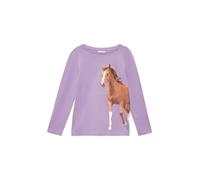 Longsleeve mit Pferde-Print und Pailletten 104/110 lila 2170284.4670.104_110