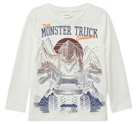 Longsleeve mit großem Dino-Print und Stickerei-Details 104/110 creme|weiß 2170051.0210.104_110