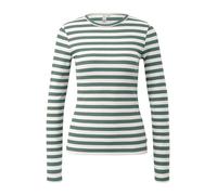 Langarmshirt QS, Damen, Gr. XL, ecru sagegrün, Obermaterial: 97% Baumwolle, 3% Elasthan, casual, Shirts (26170846-XL) ecru sagegrün