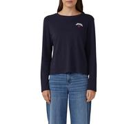 Verkürztes Longsleeve mit Stickerei-Detail 46 blau 2172640.59D0.46