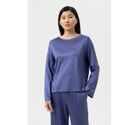 MEY Pyjamashirt PURE SHINE astral night blau | M