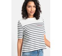 LASCANA T-Shirt Damen weiß-marine gestreift Gr.32/34