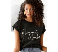 LASCANA T-Shirt Damen schwarz Gr.36/38