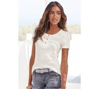 LASCANA T-Shirt Damen creme Gr.36/38