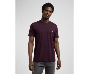 T-Shirt LEE "PATCH LOGO TEE", Herren, Gr. M, deep wine, Single Jersey, Obermaterial: 100% Baumwolle, normal, Rundhals, Shirts T-Shirt (30824213-M) deep wine