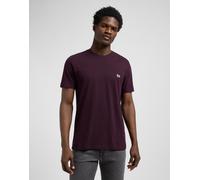 T-Shirt LEE "PATCH LOGO TEE", Herren, Gr. XXL, deep wine, Single Jersey, Obermaterial: 100% Baumwolle, normal, Rundhals, Shirts T-Shirt (30824213-XXL) deep wine
