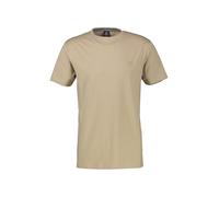 T-Shirt LERROS "Basic T-Shirt mit LERROS Logo-Print", Herren, Gr. XXL, beige (gravel beige), 95% Baumwolle, 5% Elasthan, Rundhals, Shirts T-Shirt, Two-Tone-Optik / Einfarbig / Elastisch / Atmungsaktiv