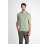 T-Shirt LERROS "Basic T-Shirt mit Logostitch, unifarben", Damen, Gr. 3XL, grau (tinted grau), 100% Baumwolle, Rundhals, Shirts T-Shirt (22179663-XXXL) tinted grau