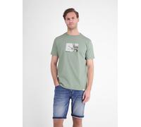 LERROS Baumwoll T-Shirt mit Motiv-Print und bequemem Rundkragen - Bay Green XL