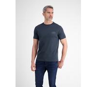 T-Shirt LERROS, Herren, Gr. M, classic navy, Single Jersey, Obermaterial: 100% Baumwolle, unifarben, regular fit normal, Rundhals, Shirts T-Shirt, Rundhals, mit tonalem Print (76265854-M) classic navy