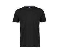 T-Shirt LERROS, Damen, Gr. XXL (56/58), schwarz, Single Jersey, Obermaterial: 100% Baumwolle, normal hüftlang, Rundhals, eingesetzt abgesteppt, Shirts T-Shirt, im Basic-Look (91156343-XXL) schwarz