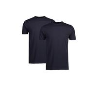 T-Shirt LERROS "Doppelpack T-Shirt Rundhals in Premium Baumwollqualität", Jungen, Gr. L, blau (navy), 100% Baumwolle, Rundhals, Shirts T-Shirt, Weiche Baumwolle, Rundhalsausschnitt, kurze Ärmel, hautf