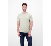 T-Shirt LERROS, Herren, Gr. L, pearl grau, Single Jersey, Obermaterial: 100% Baumwolle, unifarben, regular fit hüftlang, Rundhals, abgesteppt, Shirts T-Shirt, im Basic-Look (25294308-L) pearl grau