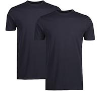 LERROS - Herren Rundhals Doppelpack Tshirt, Regular Fit, (2003014), Größe:XL, Farbe:Night Blue (480)